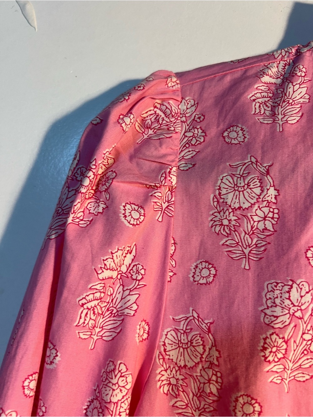 Crown and Ivy Pink Floral Ruffle V-Neck Dress Mini NWT XL Mothers Day - Picture 13 of 16